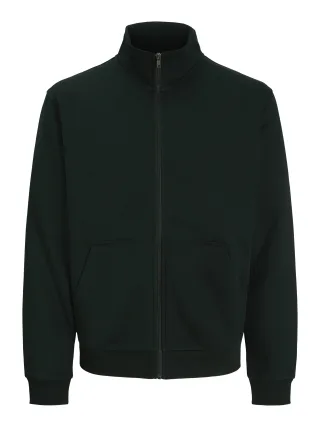 JACK&JONES - JJEBRADLEY SWEAT ZIP HN NOOS Scarab - Gr. - S