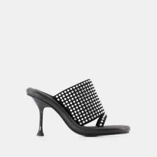 Bumper Crystal Pantoletten - J.W. Anderson - Schwarz - Leder