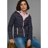 KangaROOS Steppjacke (1-St) mit Kapuze, figurbetonte Passform, hüftbedeckende Länge