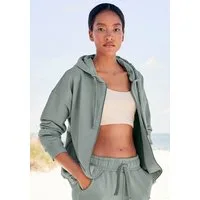 LASCANA Sweatjacke aus organischer Baumwolle, Loungewear