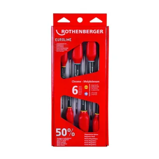 Rothenberger Schraubendreher-Set EUROLINE, 2xPH, 4xSchlitz - 73570