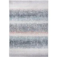 Mazovia Designteppich Modern Vintage Teppich - Abstrakt Muster Creme Bunt - kurzflor, 60 x 100 cm, Wohnzimmer, Geeignet für Fußbodenheizung, Höhe 9 mm, Kurzflor