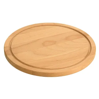 Holz-Brotzeitbrett, 25 cm Ø