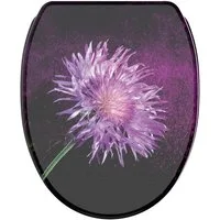Sanilo WC-Sitz Purple Dust mit Absenkautomatik & Quick Release, Premium Toilettendeckel, abnehmbar, leichte Montage von oben