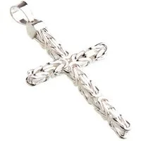 Silberkettenstore Kettenanhänger Anhänger Kreuz Königskette 7,5mm - 925 Silber