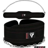 RDX Dip-Gürtel RDX Dip-Gürtel 6 Zoll mit Kette und Karabiner, Dipping belt