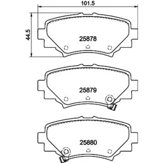 Hella Bremsbel?ge hinten Mazda 3