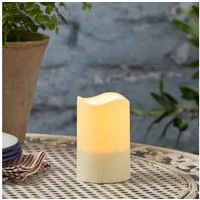 Lights4fun LED-Kerze 11cm Solarkerze