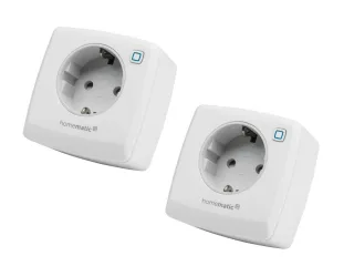 HOMEMATIC IP 157338A0, Schaltsteckdose, 2 Stück