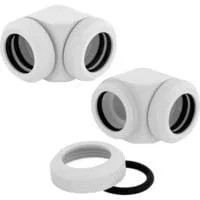 Hydro X Series XF Hardline-90°-Armatur, AD 14 mm, Doppelpack, Verbindung weiß, 2 Stück