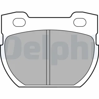 Delphi Bremsbel?ge hinten Land Rover Defender LP1847