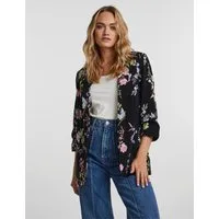 pieces Blusenblazer PCBOSELLA 3/4 PRINTED BLAZER NOOS mit 3/4 Ärmel