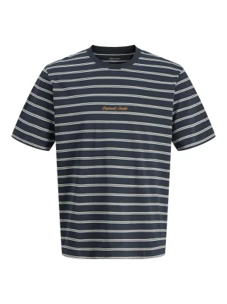 JACK&JONES - JORNORREBRO STRIPE TEE SS CN JNR Sky Captain - Gr. - 152