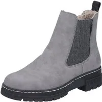 Rieker Chelseaboots Winterstiefelette, Winterboots, Blockabsatz, mit Stretcheinsatz