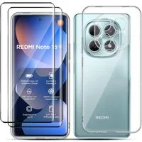 MSM Handyhülle Hülle + 2X Schutzglas für Xiaomi Redmi Note 15 5G Panzerfolie Case 9H