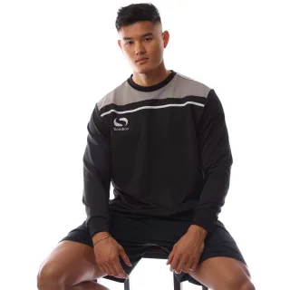 Sondico - "Precision" Sweatshirt für Herren, Langärmlig (Schwarz/Holzkohle)