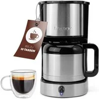 CLATRONIC Filterkaffeemaschine KA 3805, mit Thermoskanne für 8–10 Tassen Kaffee
