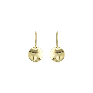 Luxenter Midnak-Ohrringe aus 925er Sterlingsilber mit 18 Karat Gelbgold