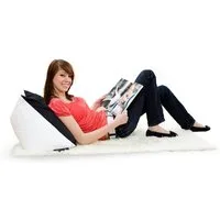 Smoothy Keilkissen SMOOTHY Bücherwurm-Keilkissen - Ergonomisch Nackenstütze Kissen, ergonomisches Nackenkissen mit Mikroperlen, Ergonomie Kissen Rückenstütze Bücherkissen