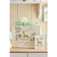 Next Geschenkpapier Geschenktüte und Karte, Safari Born in 2026, (1St)