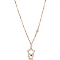Emporio Armani Collier Emporio Armani Damen-Kette Metall Zirkonia Herz