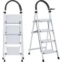 FOXSPORT Stehleiter ARK10, Trittleiter, Haushaltsleiter 3-5 Stufen, Klappleiter, Multifunktionsleiter, Arbeitsleiter klappbar, bis 150 kg, stabil