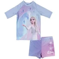 United Labels® Badeanzug Die Eiskönigin Schwimmset UV-Schutz 30 Badeanzug Elsa Shirt Hose