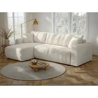 OTTO home Ecksofa JONAA L-Form, 241cm /Schlafsofa (133/200) OTTO. Verlässliche Qualität, Tonnentaschen-Federkern, Bettkasten, Cord, Struktur