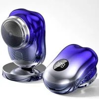 feinlux Elektrorasierer Mini Rasierer, USB mini Shave Tragbarer mit Display, Aufsätze: 1, SmartClick-Präzisionstrimmer, Nass- und Trockenrasierer, Elektrischer Rasierer Herren, Geeignet für Büro, unterwegs und mehr