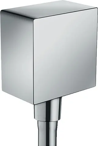 Hansgrohe Schlauchanschluss DN15 Fixfit Square mit Rückflussverhinderer chrom, 26455000 26455000