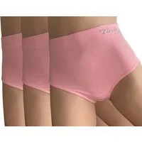 Dekker Taillenslip Damenslip "Tina" Seamless ohne Nähte super elastisch (Packung, 3er Pack) mit Logoschriftzug am Wäschebund