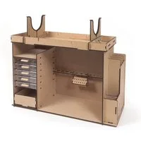 OcCre Modellbausatz Werkstattmöbel, (Bastelbedarf, 1-tlg., Werkzeug), Made in Europe