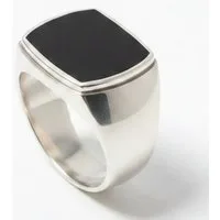 Karisma Schmuck Siegelring Männerring 925 Sterling Silber mit schwarzem Onyx