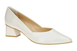 Paul Green Damenschuhe Pumps 3815-129 ivory Echtleder spitz 4cm Absatz
