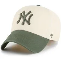 '47 Brand Baseball Cap New York Yankees '47 MLB Two Tone Clean Up Cap Beige Olivgrün (1-St)