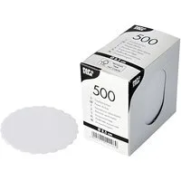 PAPSTAR Tassenuntersetzer Tropfdeckchen rund Ø 8,5 cm weiss 500 Stk