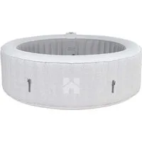 HOME DELUXE Whirlpool Outdoor Whirlpool SPLASH - 6 Personen, aufblasbares Aufstellbecken, (inkl. Abdeckung), 130 Luftdüsen, aufblasbar auf Knopfdruck