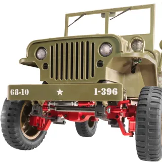 Upgraded Full Metal Front Rear Door Bridge Axle for JJRC C8815 1/10 Willys Army Truck Retro RC Car Vehicles Models Spare