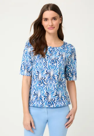 Olsen - T-Shirt Short Sleeves bay blue - Gr. - 38