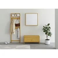 OTTO home Garderoben-Set Luven, (Set, 3-St), aus Massivholz, FSC®, bestehend aus Spiegel, Paneel und Kommode