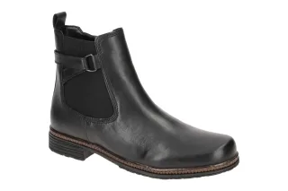 Gabor 74.670.27 Stiefeletten Schwarz mit BEST FITTING - Echtleder, Textil-Inn...