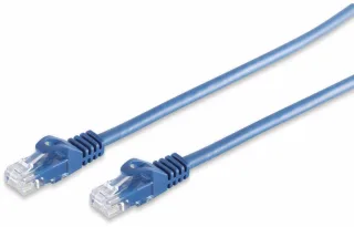 S-IMPULS RJ45 Patchkabel CAT 7 Rohkabel U/UTP, blau, 25 m