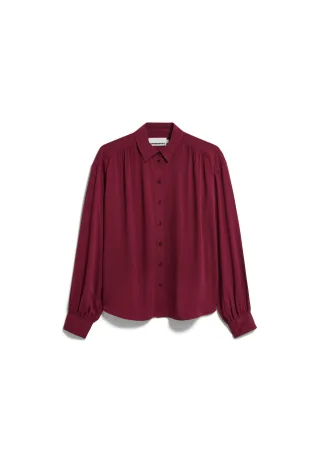 Armedangels - EFINARAA ECOVERO BLOUSE velvet red - Gr. - L
