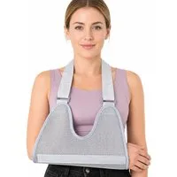COOL-i ® Armbandage Armtragegurt, verstellbare Armschlinge, mit atmungsaktivem Netzmaterial & Stützplatten