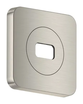 Hansgrohe AXOR ShowerSphere Rosette 120/120 softsquare, Edelstahl Optic, 39769800 39769800