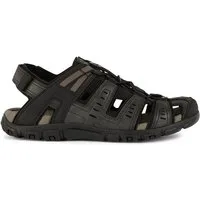 Geox GEOX UOMO SANDAL STRADA, Sandaletten, Schwarz, Herren Sandalette