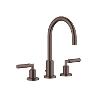 Dornbracht Waschtisch-Dreilochbatterie mit Ablaufgarnitur TARA 20713882 Dark Bronze gebürstet,207138 20713882-43
