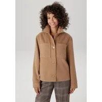 Aniston CASUAL Fleecejacke mit tonigen Knöpfen zu schließen