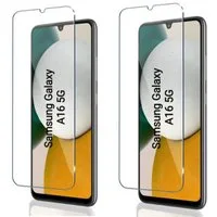CLM-Tech Displayschutzglas 2X für Samsung Galaxy A16 5G, Samsung Galaxy A17 5G, Panzerfolie Panzerglas - Anti-Fingerabdruck und kratzfest -, 2 Stück, Kristallklar