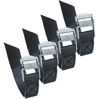 alca Zurrgurt Mini Spanngurt 4 x 20cm 250 daN schwarz mit Klemmschloss (4-St)